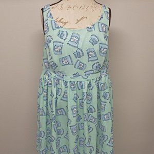 ModCloth - Caffeine Please Coffee Cup Dress - EUC - 1X